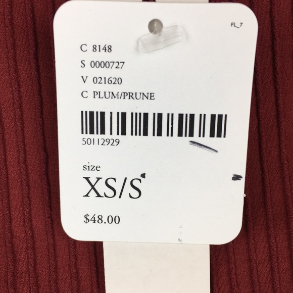 Free People Rib And Lace Turtleneck Top XS/S - Picture 8 of 12